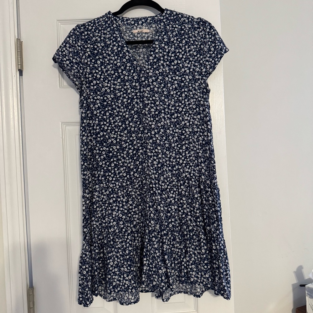 Mi Ami Floral Blue Kids Dress
